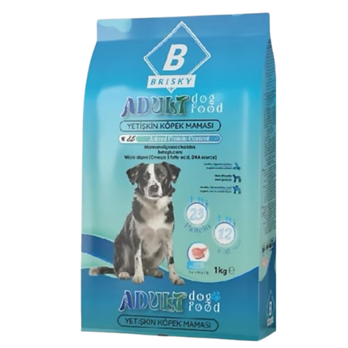 BRISKY KÖPEK MAMASI 1 KG YETİŞKİN KUZU ETLİ