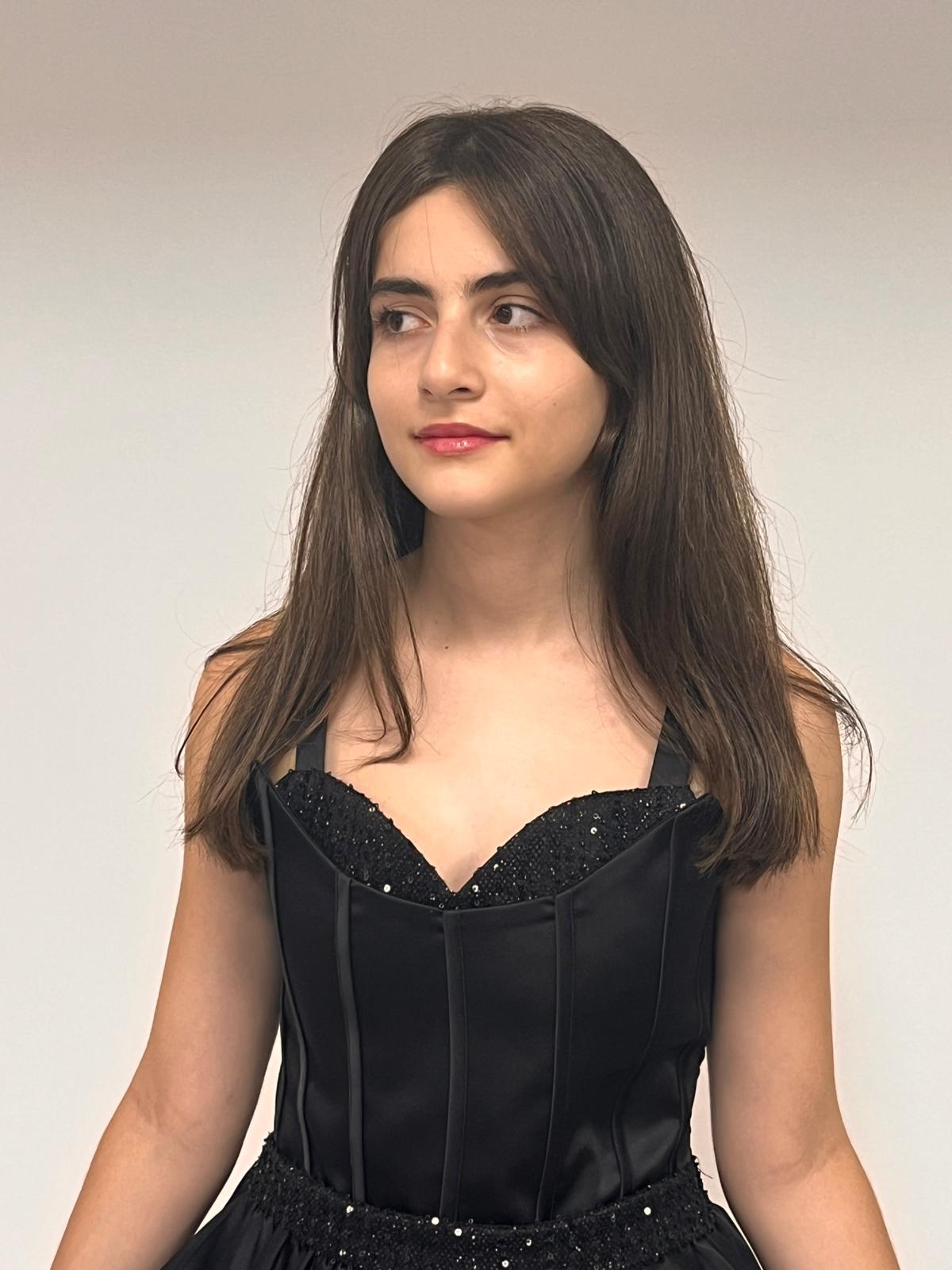 Kız Çocuk Askılı Mini Siyah Pileli Payet Detaylı Kısa Balon Etek Abiye Elbise 10-15 Yaş