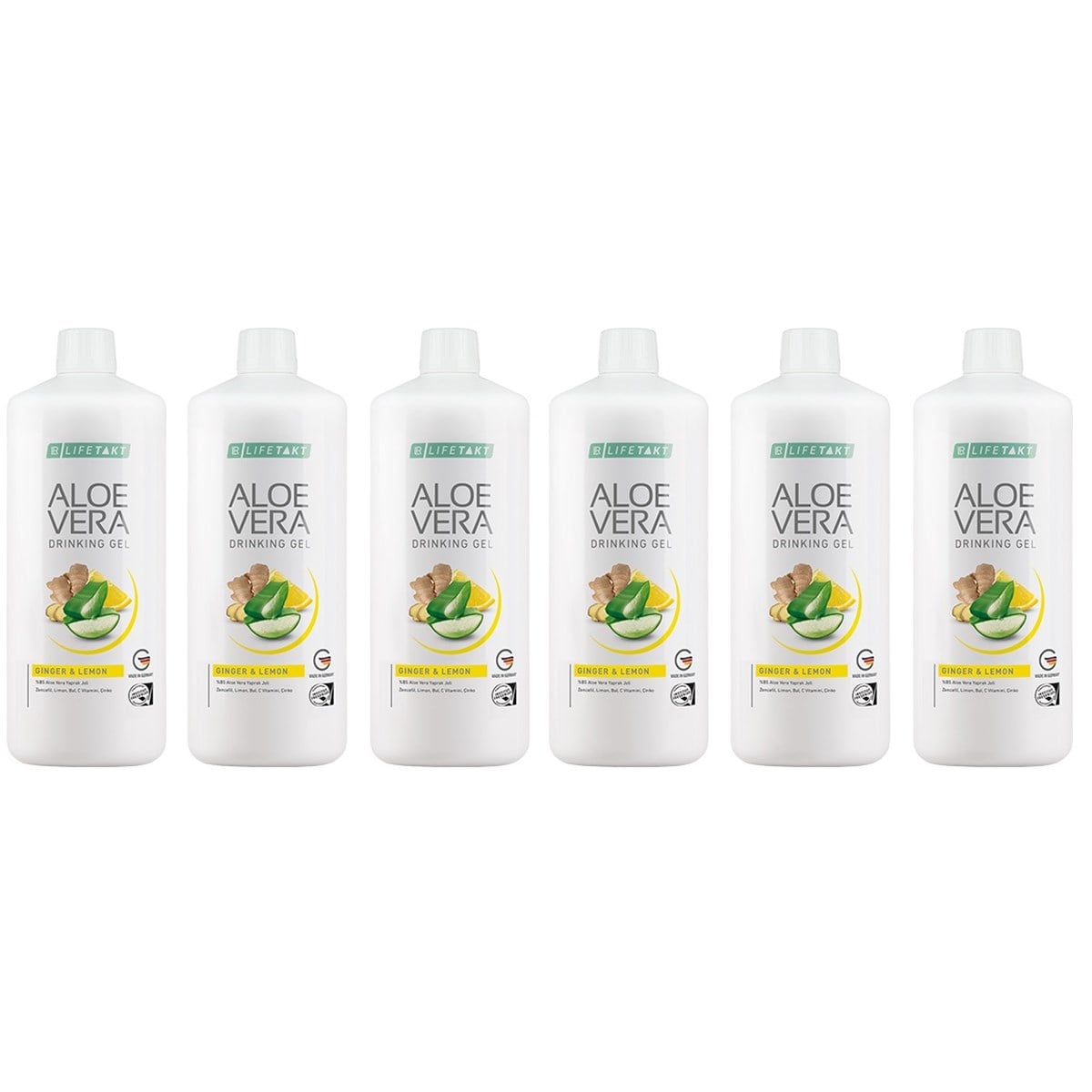 Aloe Vera Jel İçecek Zencefil & Limon 6'lı Set 