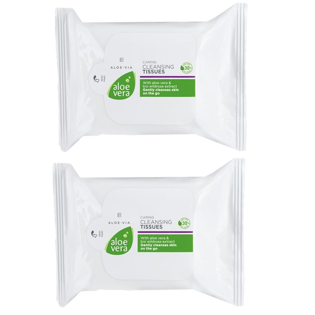 LR ALOE VIA Aloe Vera Yumusak Temizleme Mendilleri 2'li Set