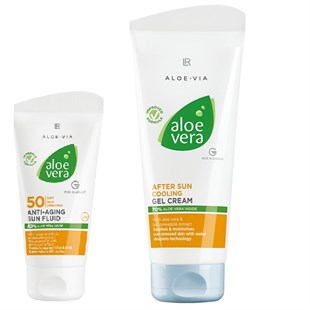 LR Aloe Vera 50 Faktör Anti-Aging Güneş Losyonu & Güneş Sonrası Jel