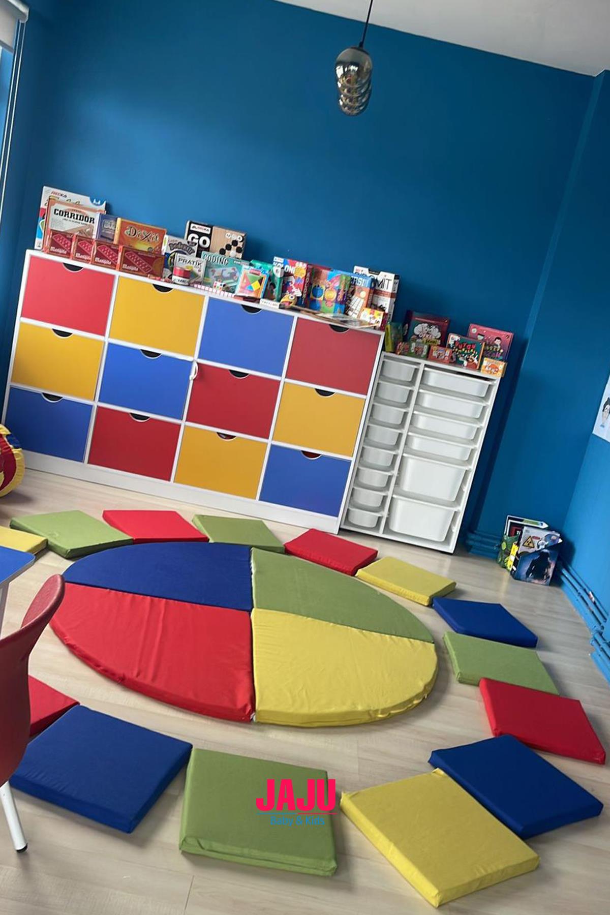 Anaokulu Sünger Oturma Oyun Minderi Kreş Oyun Alanı 20 Parça Yuva Oyun Minderi