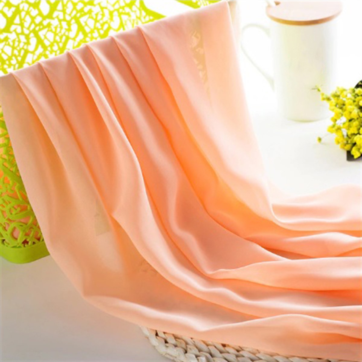 Jaju Baby açık turuncu şifon kumaş