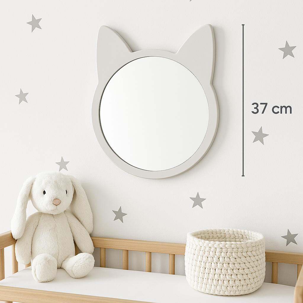 Jaju Baby Beyaz Kedi Ayna / Aksesuar