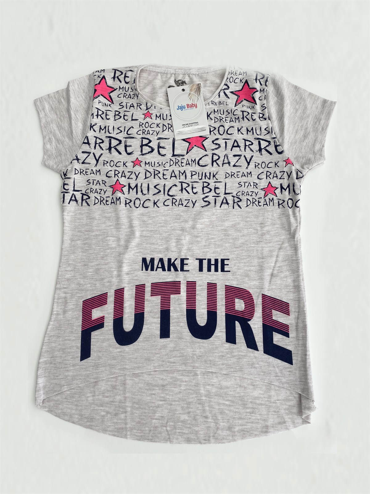 Jaju Baby Gri Kız Çocuk T-Shirt