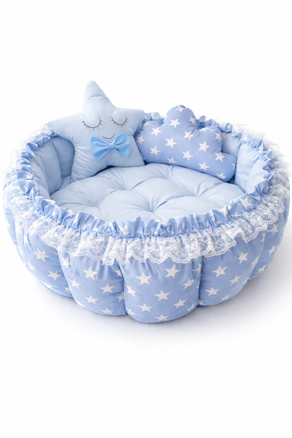 Jaju Baby Mavi Yıldızlı Açılır Oyun Minderi