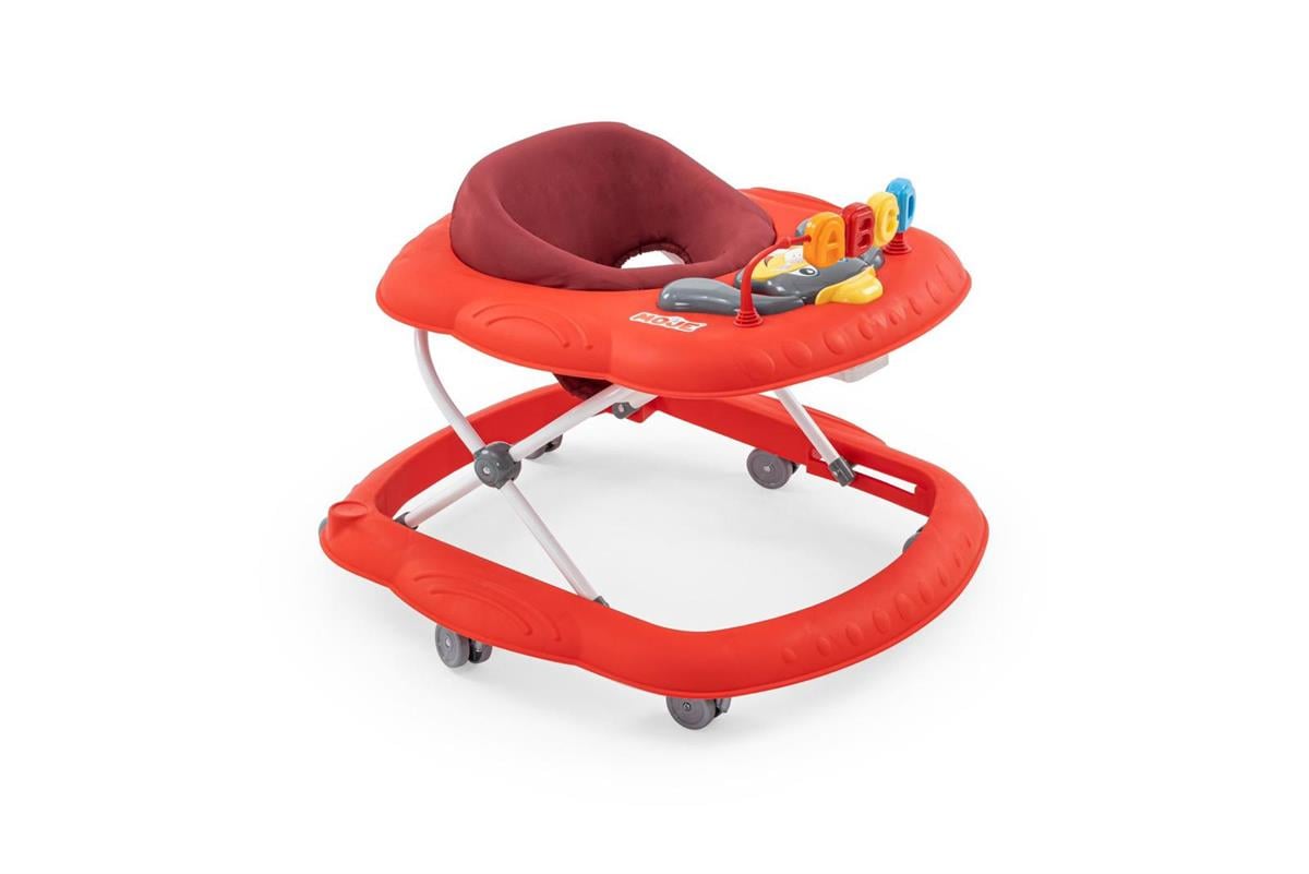 Jaju Baby Moje Kırmızı Renk 3 Kademeli Müzikli Oyuncaklı Yürüteç 