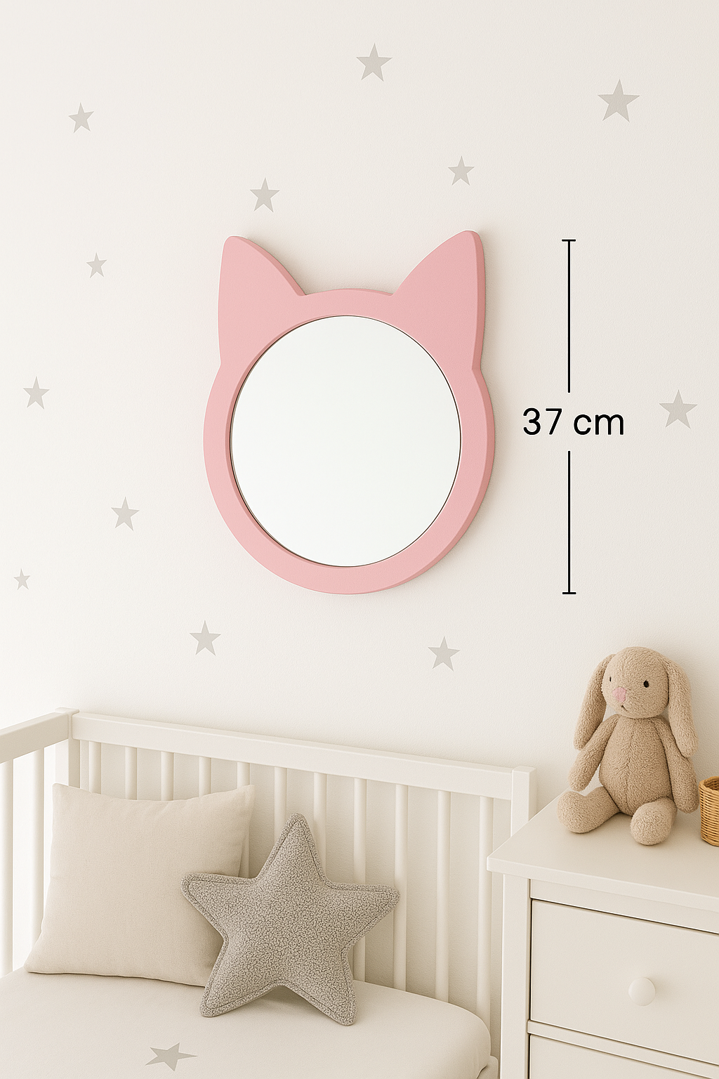 Jaju Baby Pembe Kedi Ayna / Aksesuar