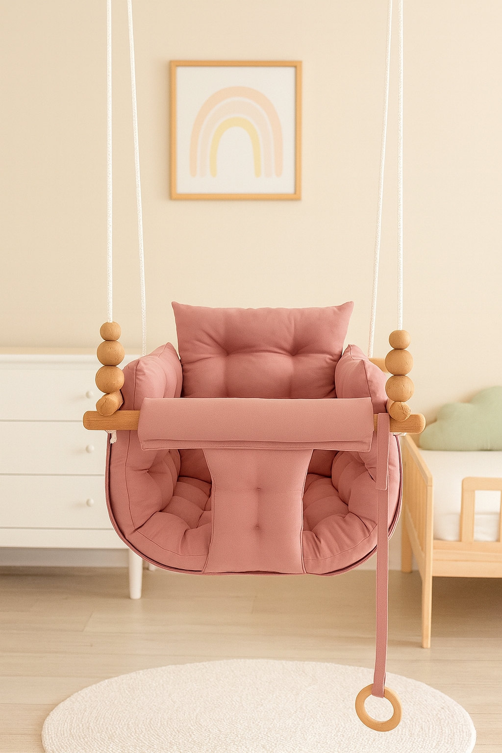 Jaju Baby Pofuduk Şeker Pembe Salıncak