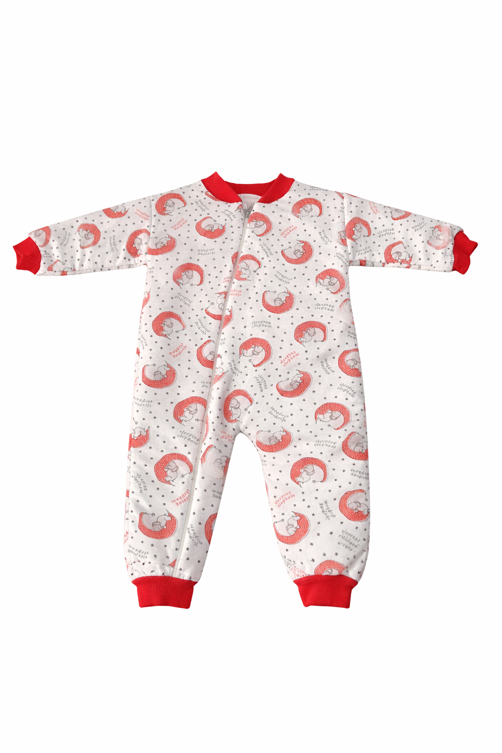 Jaju Baby Turuncu Ay Desenli Elyaflı Çocuk Uyku Tulumu