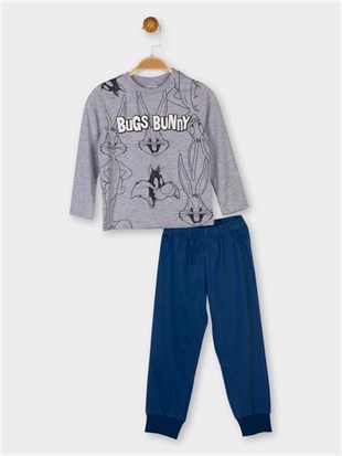 Jaju Baby Bugs Bunny Lisanslı Erkek Çocuk Pijama Takımı