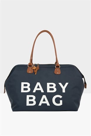 Jaju Baby Lacivert Baby Bag Baskılı Bebek Bakım Çantası