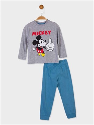 Jaju Baby Mickey Mouse Lisanslı Erkek Çocuk Pijama Takımı