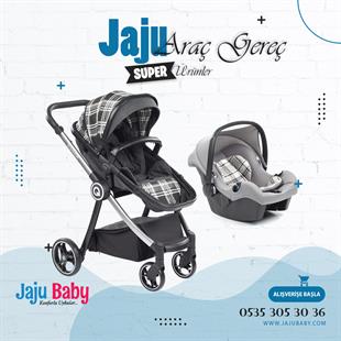 Jaju Baby SİYAH Quero AND1090 Eleanor Çift Yönlü Bebek Arabası