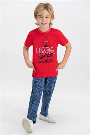 U.S. Polo Assn Lisanslı Erkek Çocuk California Pijama Takımı