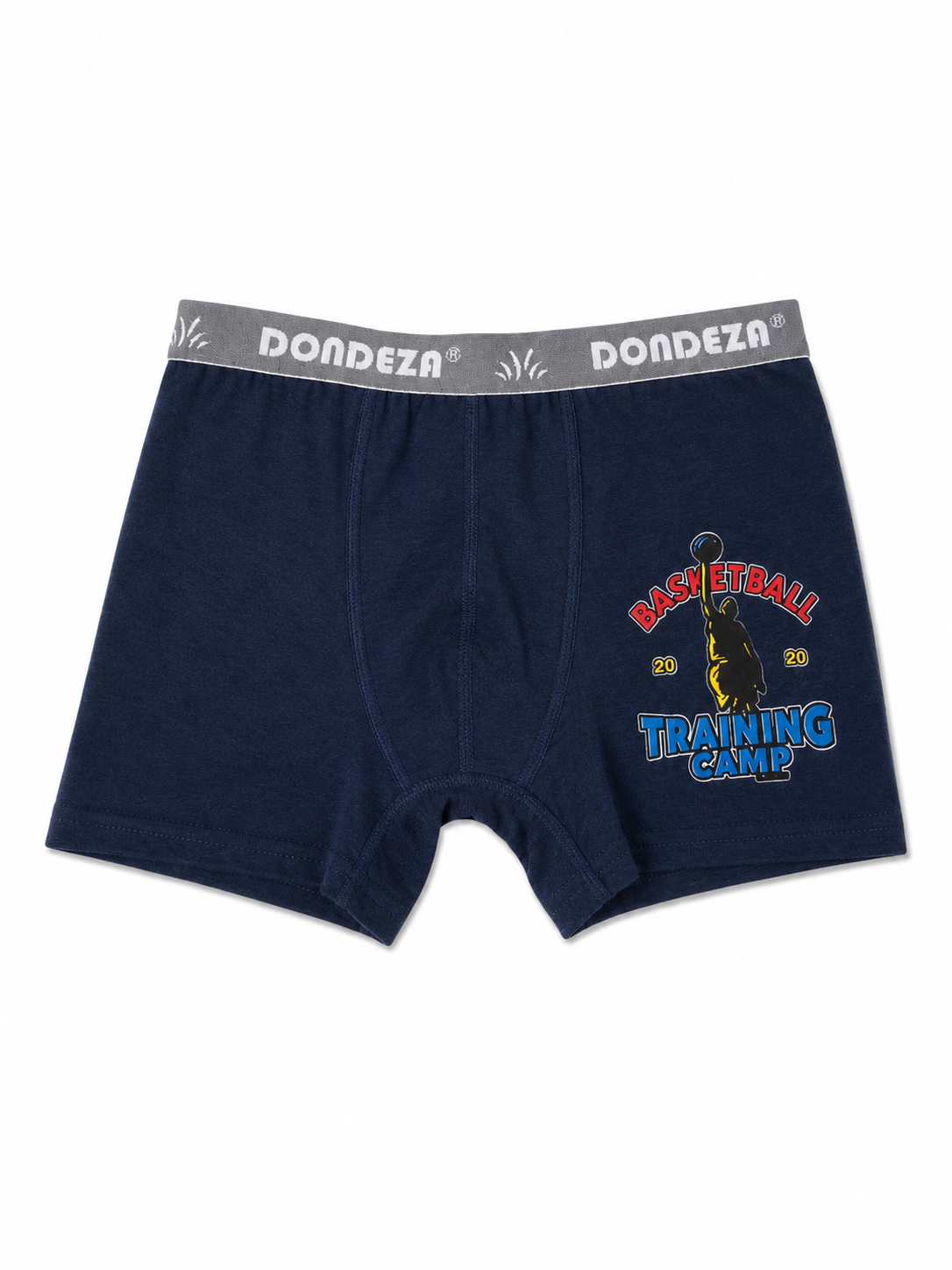 Erkek Çocuk Boxer %100 Pamuklu Basketball Baskılı Lacivert Boxer Külot