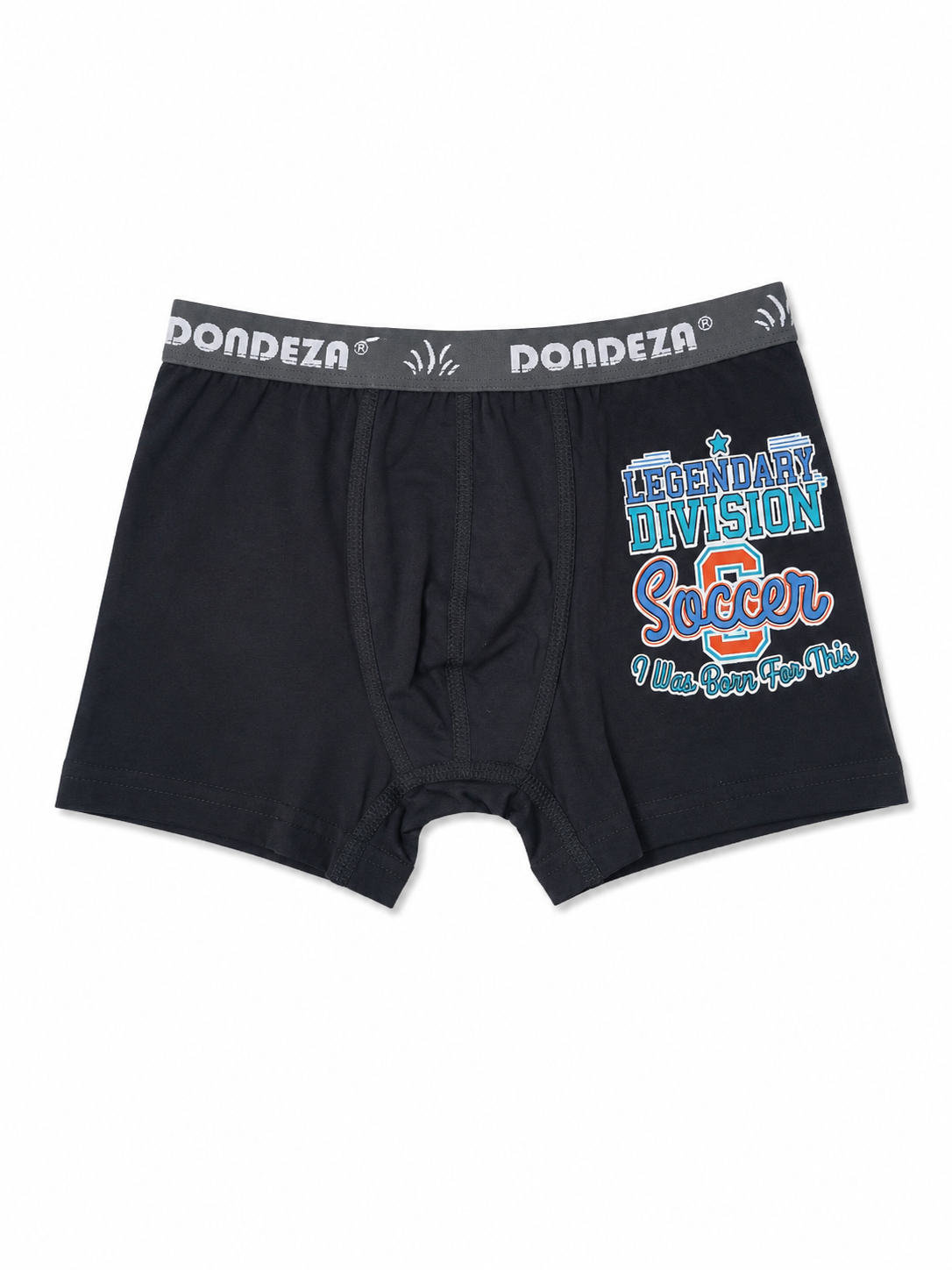 Erkek Çocuk Siyah Baskılı Boxer Pamuklu Esnek Boxer