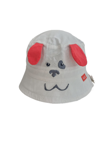 Jaju Baby 0-18 Aylık Erkek Bebek Beyaz Köpek Kulak  Fötr Şapka