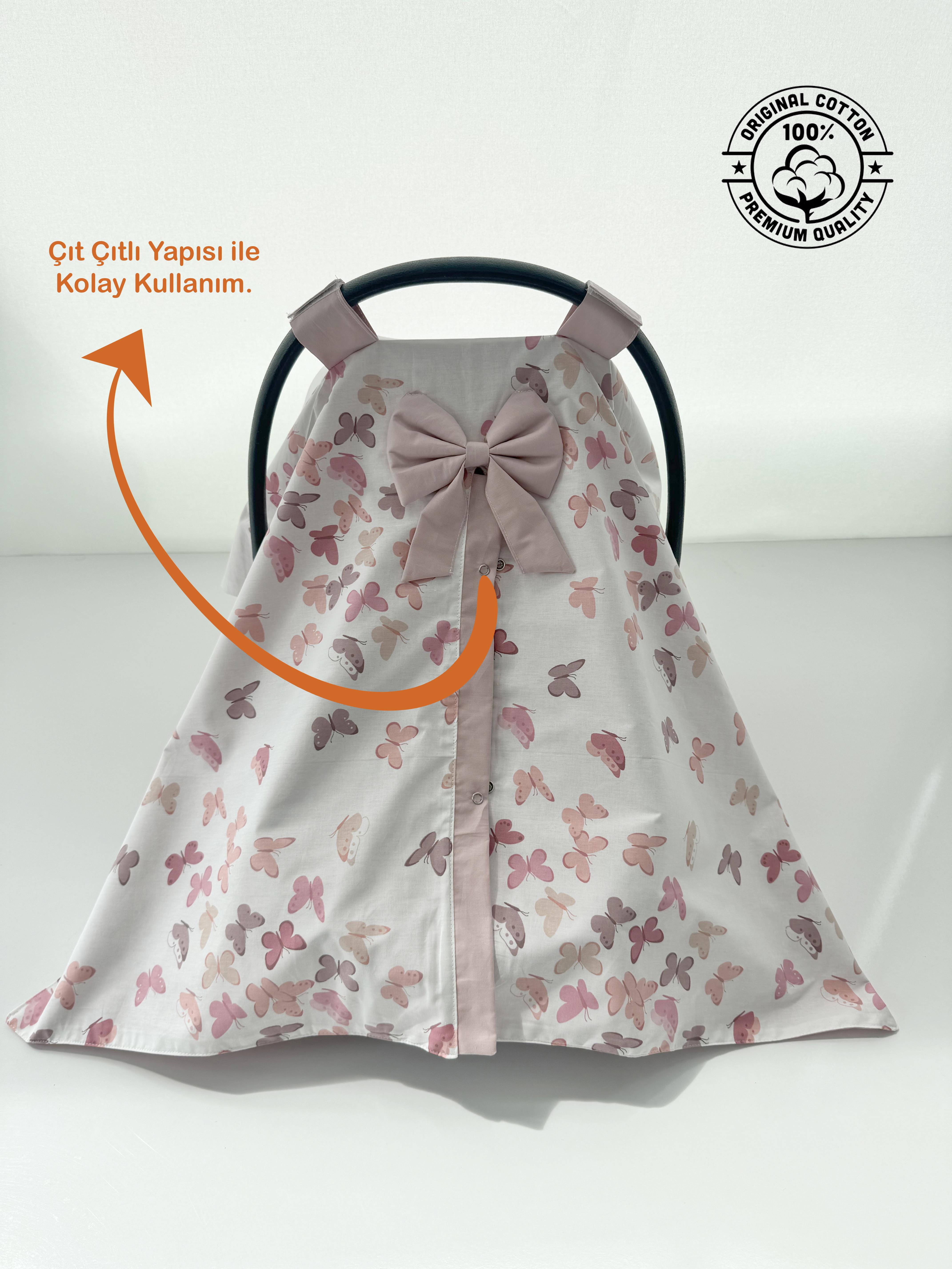 Jaju Baby %100 Pamuk Kelebek Puset Örtüsü