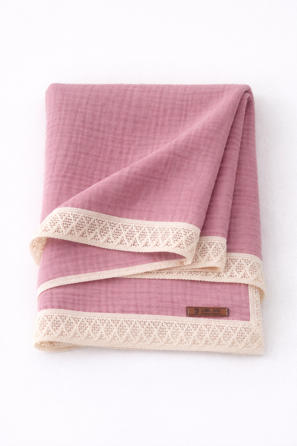 Jaju Baby 100x100 cm 4 Katlı Güpürlü Müslin Battaniye Çok Amaçlı Battaniye