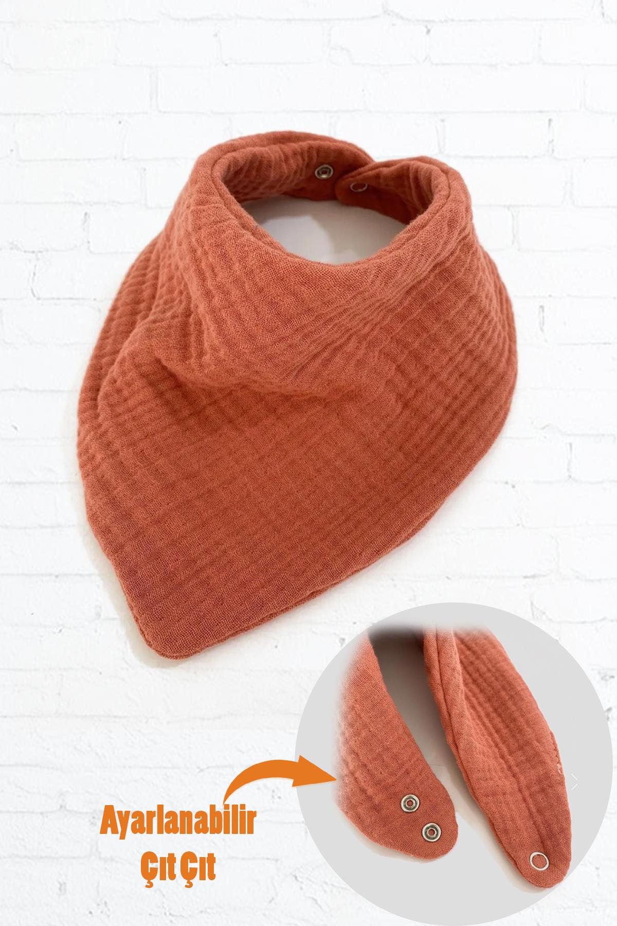 Jaju Baby 4 Katlı %100 Pamuklu Bürümcük Müslin Mama Önlüğü Ve Boyunluk