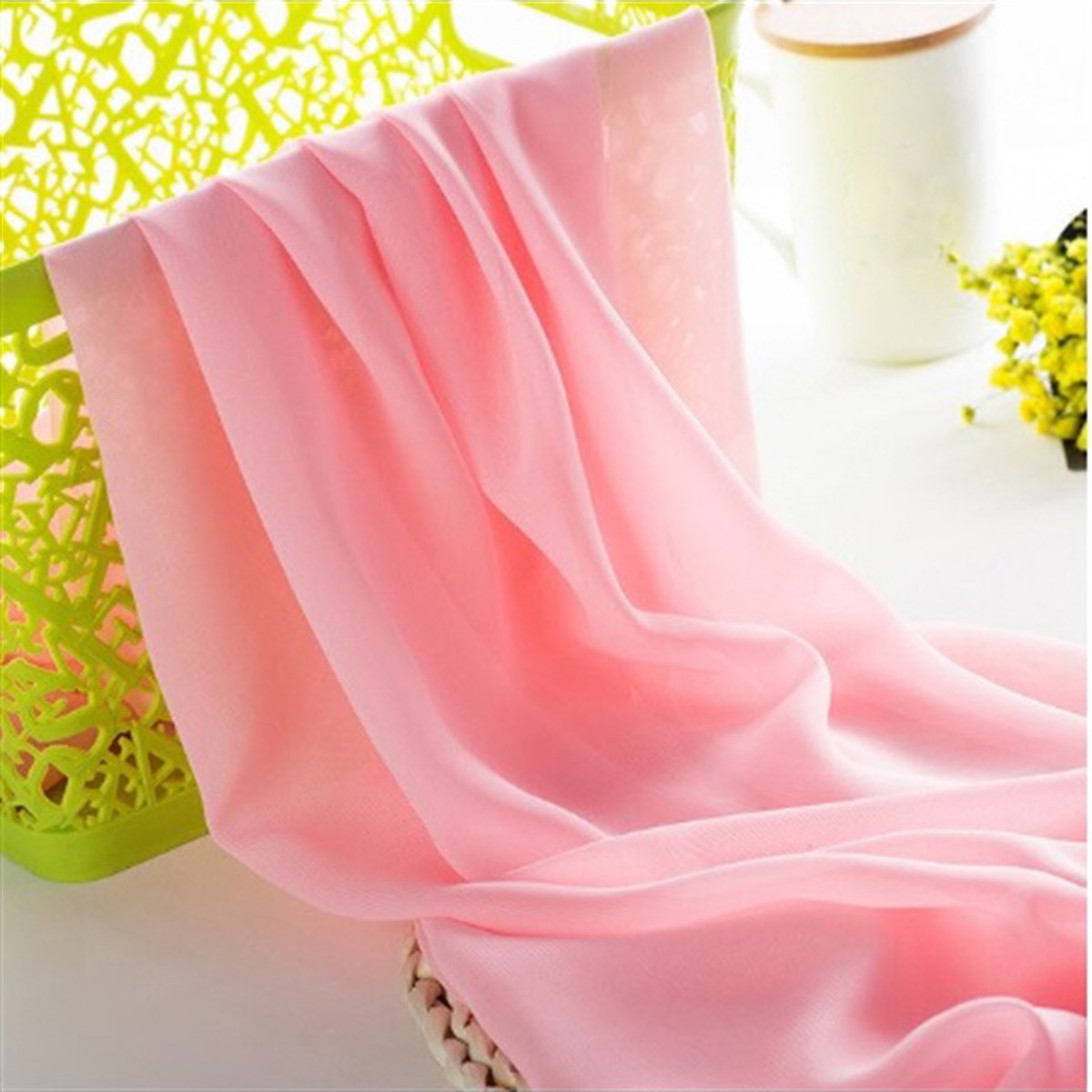 Jaju Baby açık pembe şifon kumaş