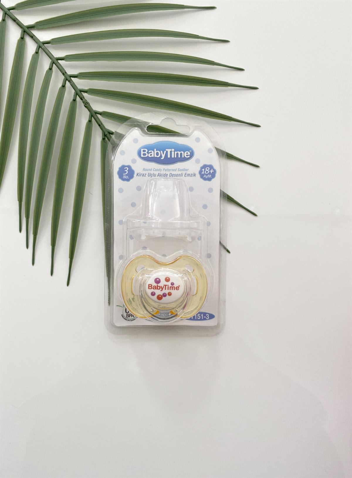 Jaju Baby Baby Time Kiraz Uçlu Akide Desenli Emzik +18