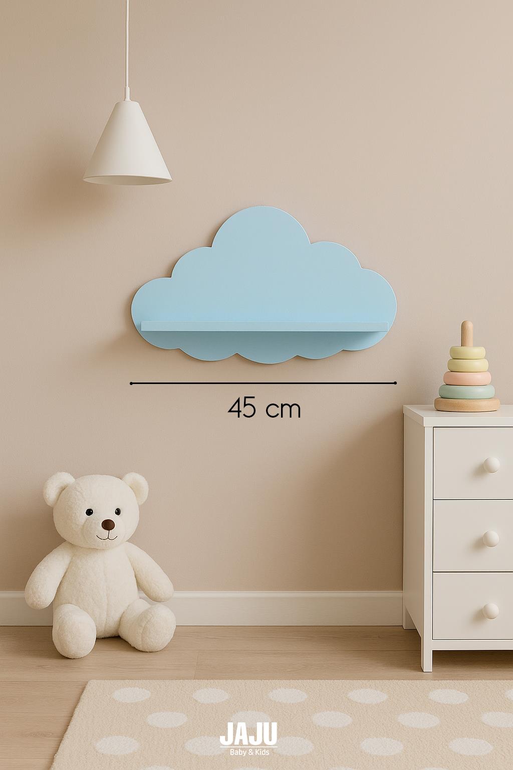 Jaju Baby Bulut Raf Mavi 46x28Cm