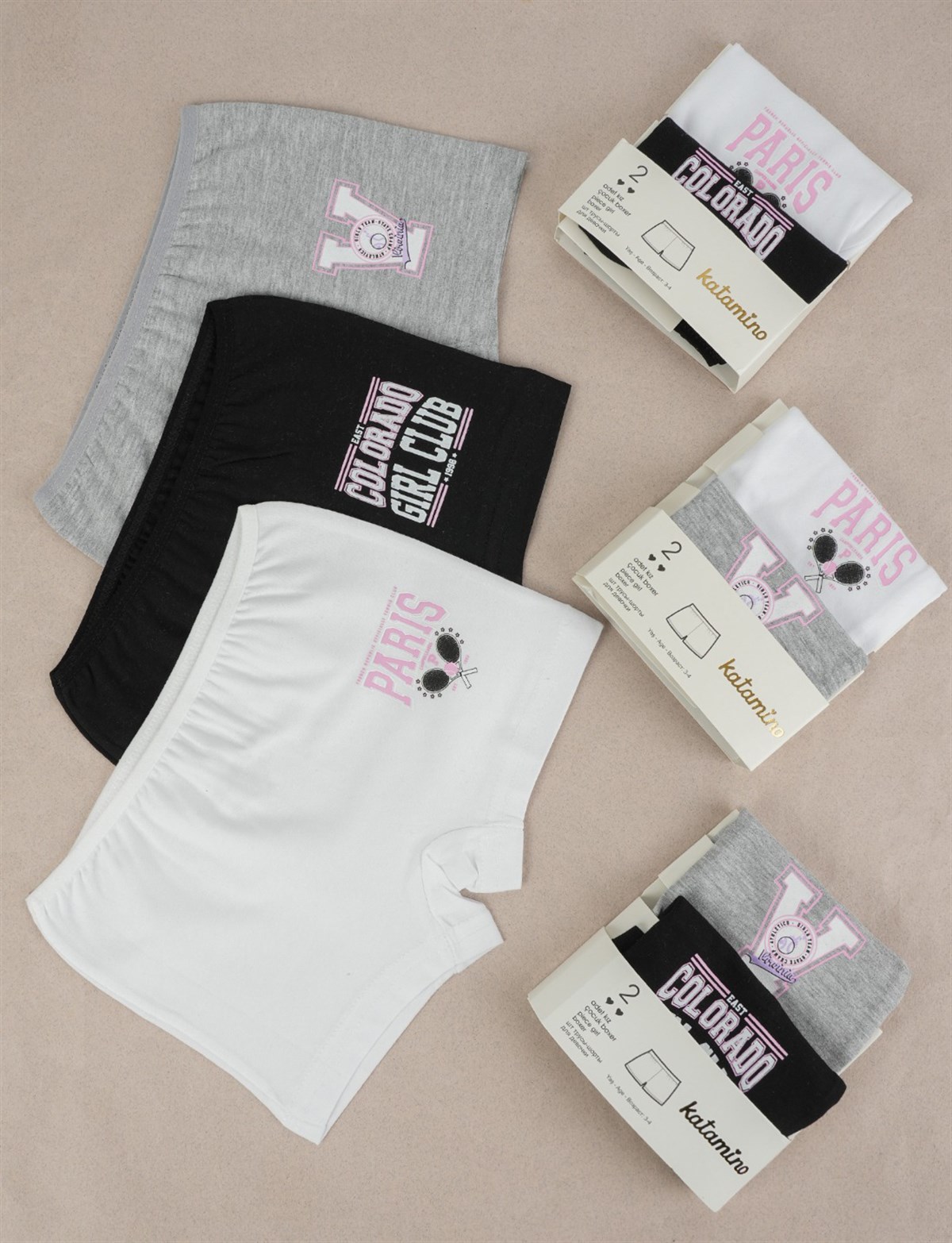 Jaju Baby Colorado 2li Kız Boxer Set