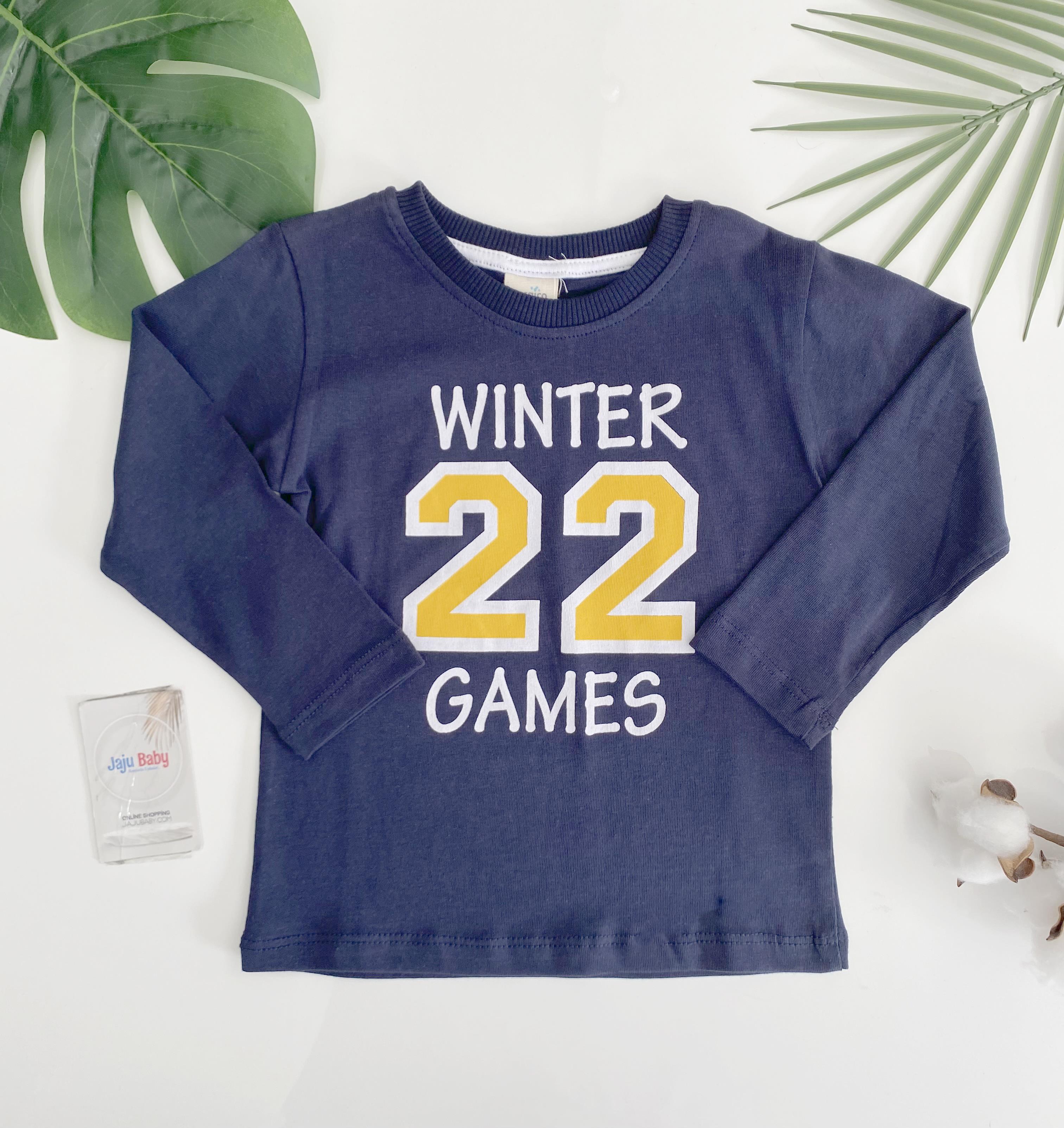 Jaju Baby Erkek Bebek Lacivert 22 Yazılı Sweatshirt