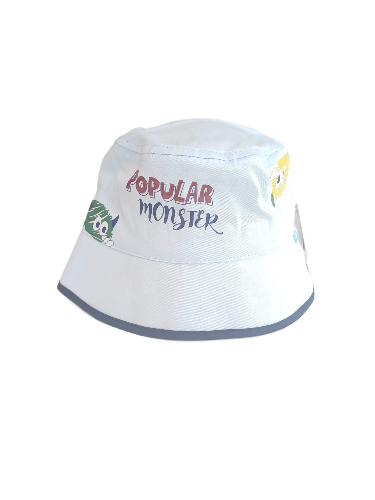 Jaju Baby Erkek Çocuk 1-3 Yaş Populer Monster Bebe Mavi Fötr Şapka