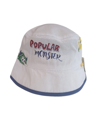 Jaju Baby Erkek Çocuk 1-3 Yaş Populer Monster Beyaz Fötr Şapka