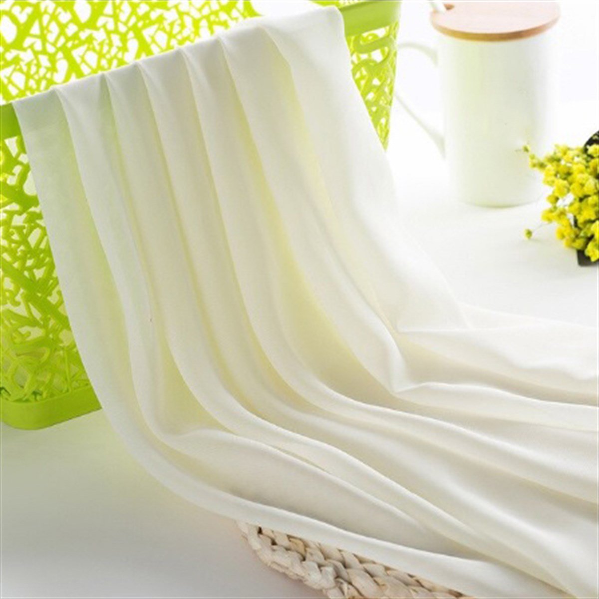 Jaju Baby filidişi şifon kumaş