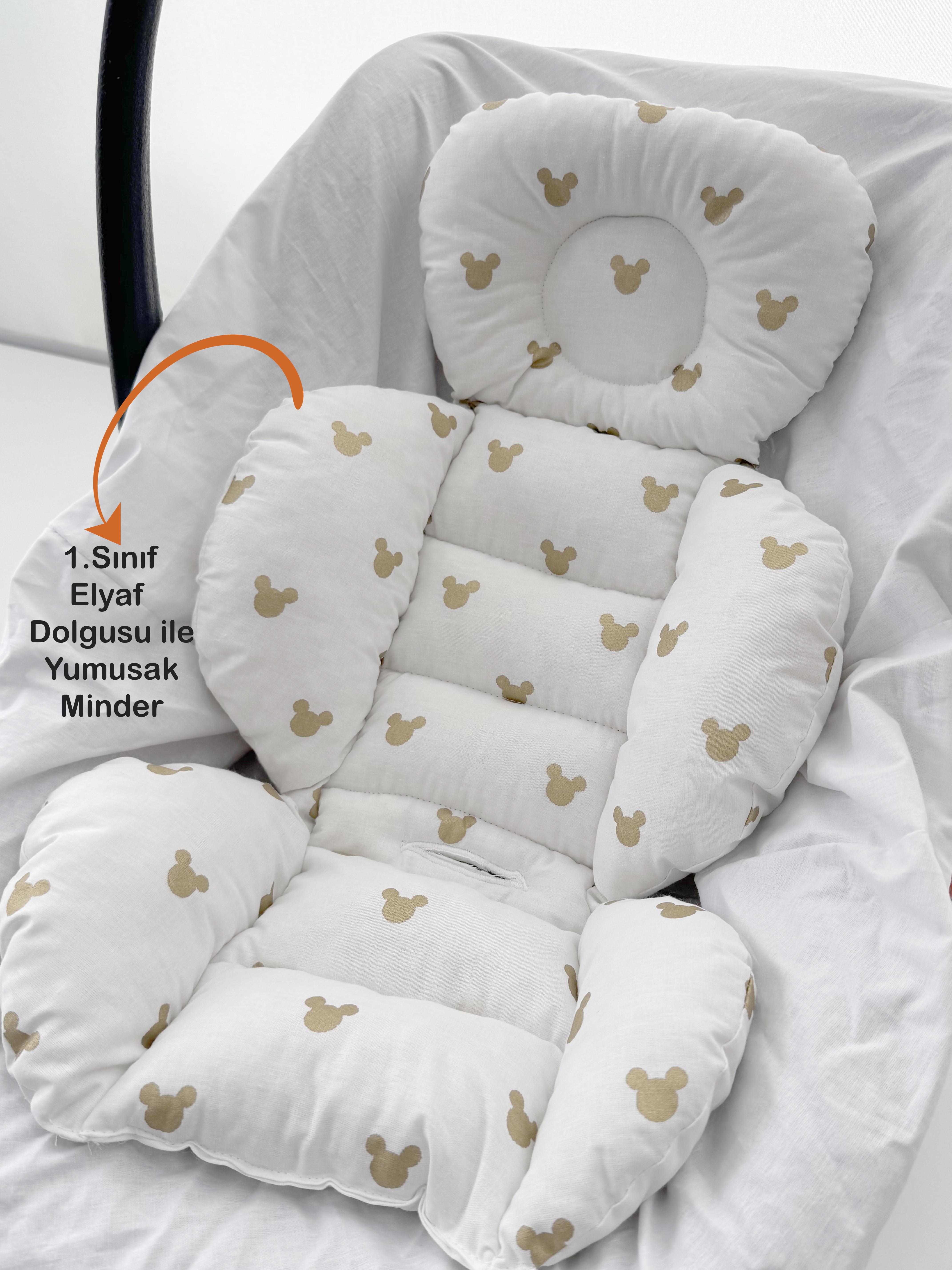 Jaju Baby Gold Micky Puset Minderi Oto Koltuğu 55x35 cm