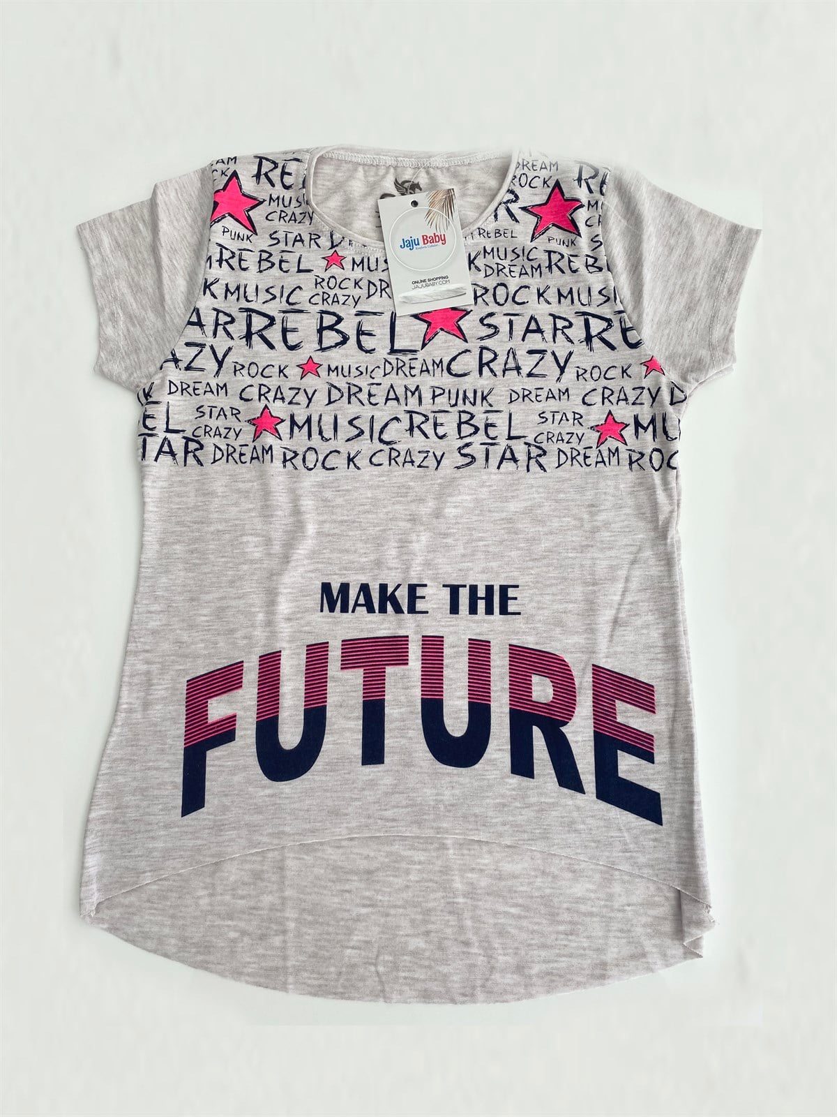 Jaju Baby Gri Kız Çocuk T-Shirt