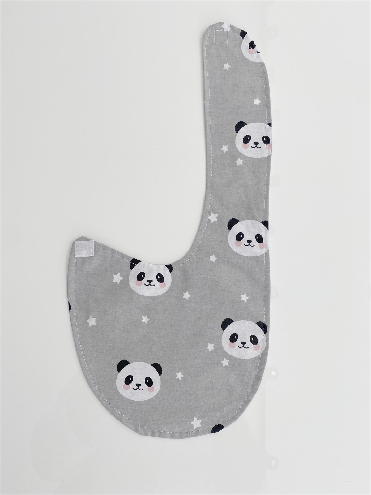 Jaju Baby Gri Panda Mama Önlüğü %100 Pamuk Kumaş