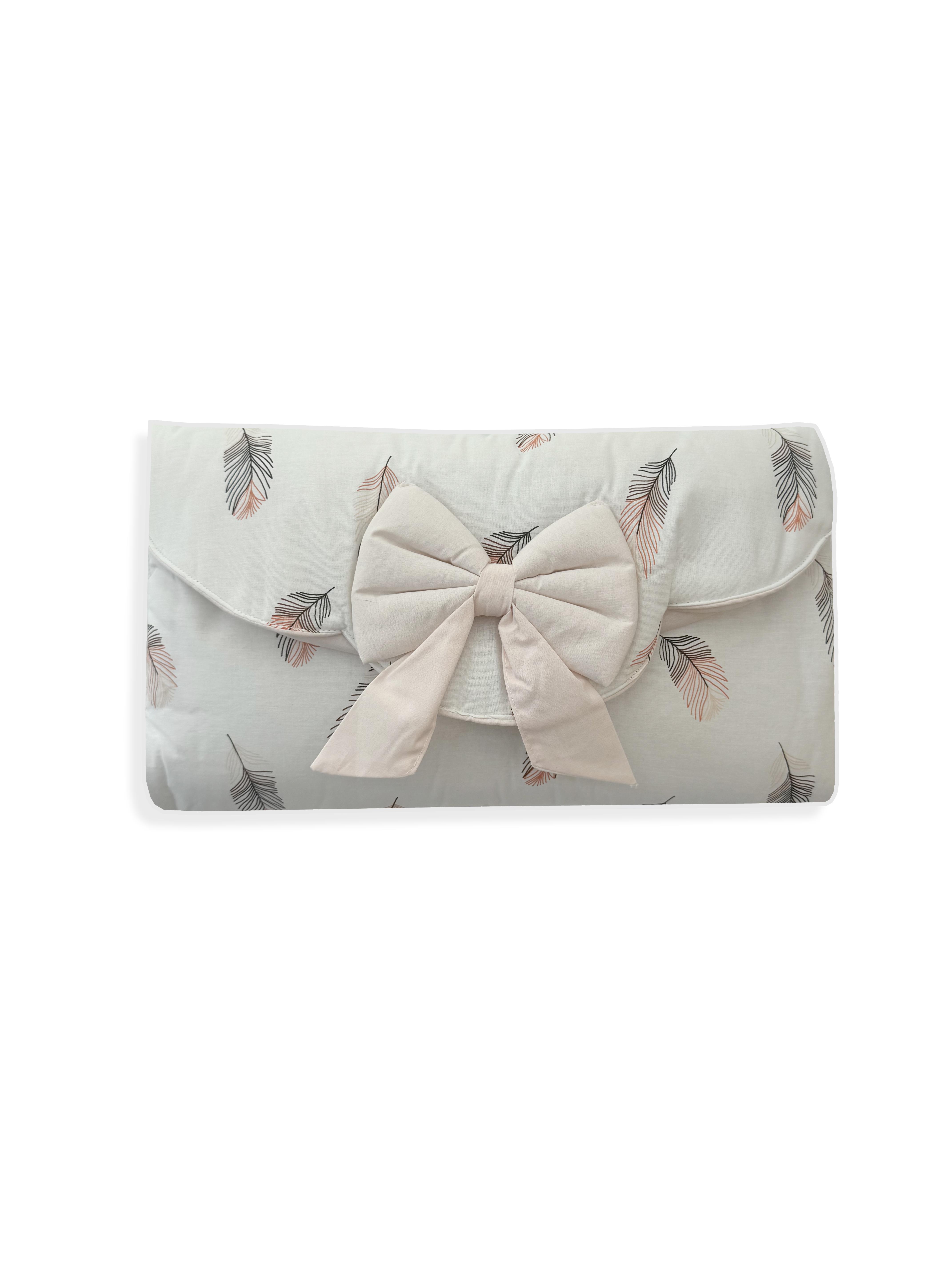 Jaju Baby Gri Zikzaklı Altaçma Minderi - Alt Değiştirme