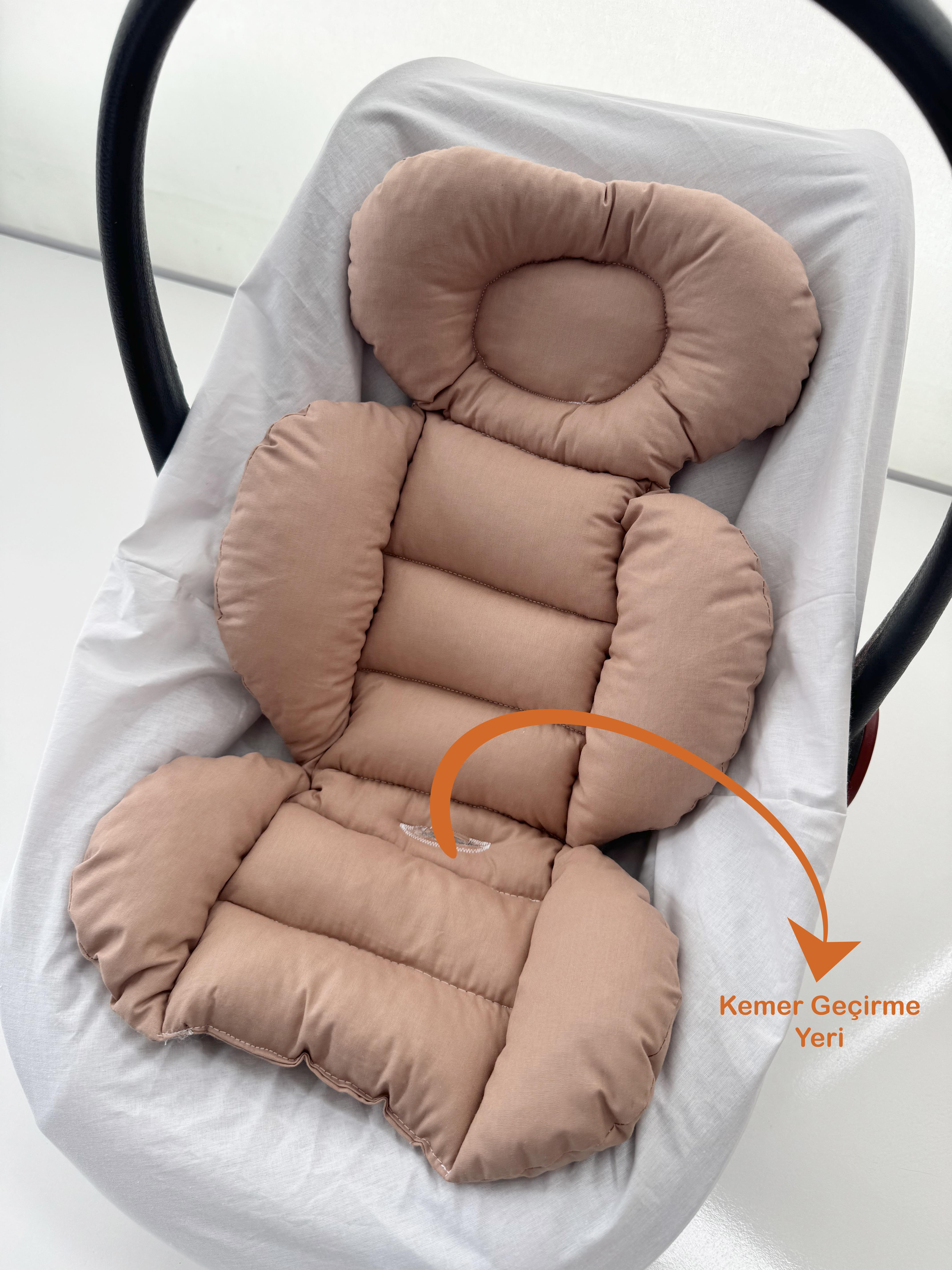 Jaju Baby Kahverengi Oto Koltuğu Minderi - Puset Minderi