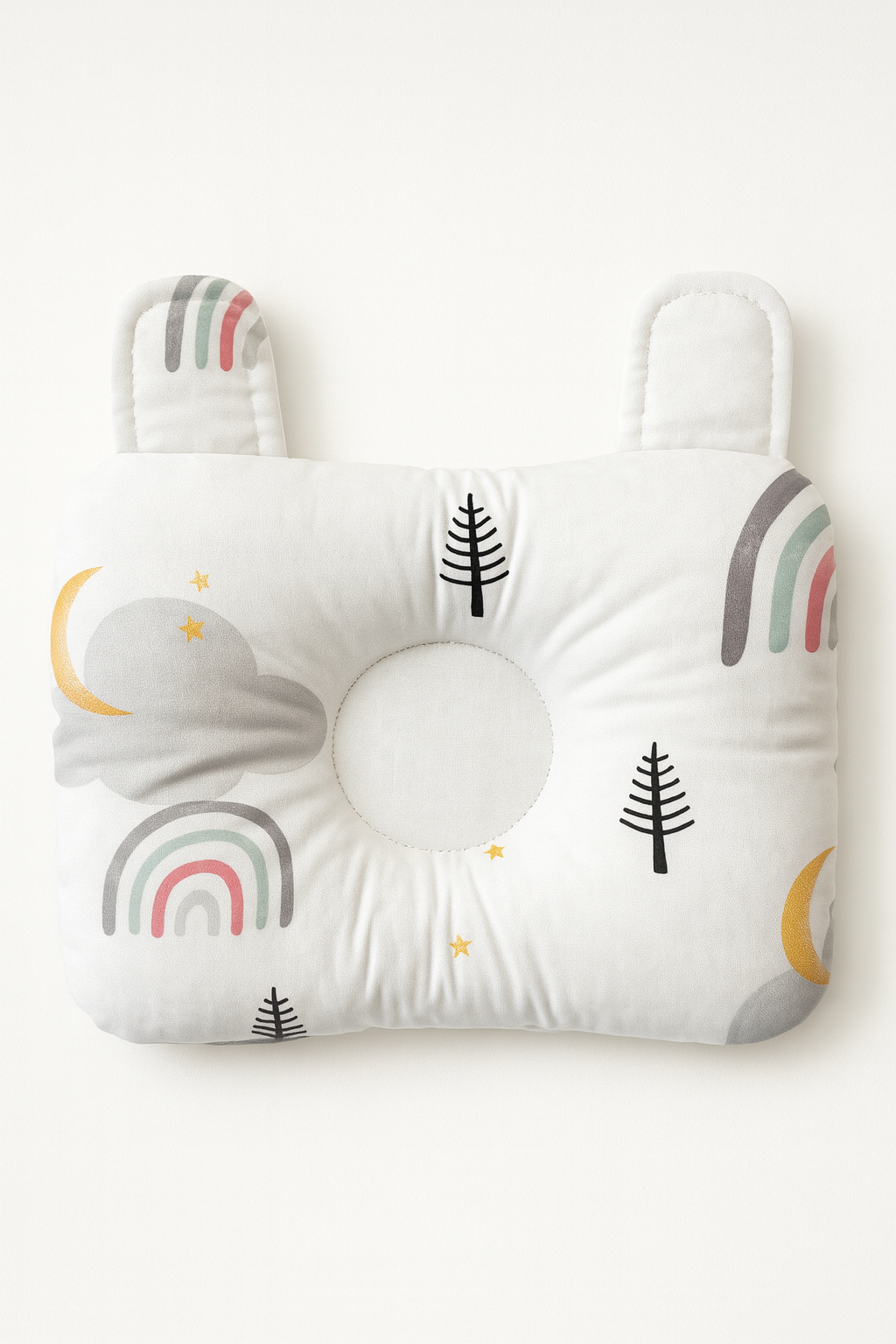 Jaju Baby Kaktüs Düz Kafa Yastığı Kafa Şekillendirici Bebek Yastık