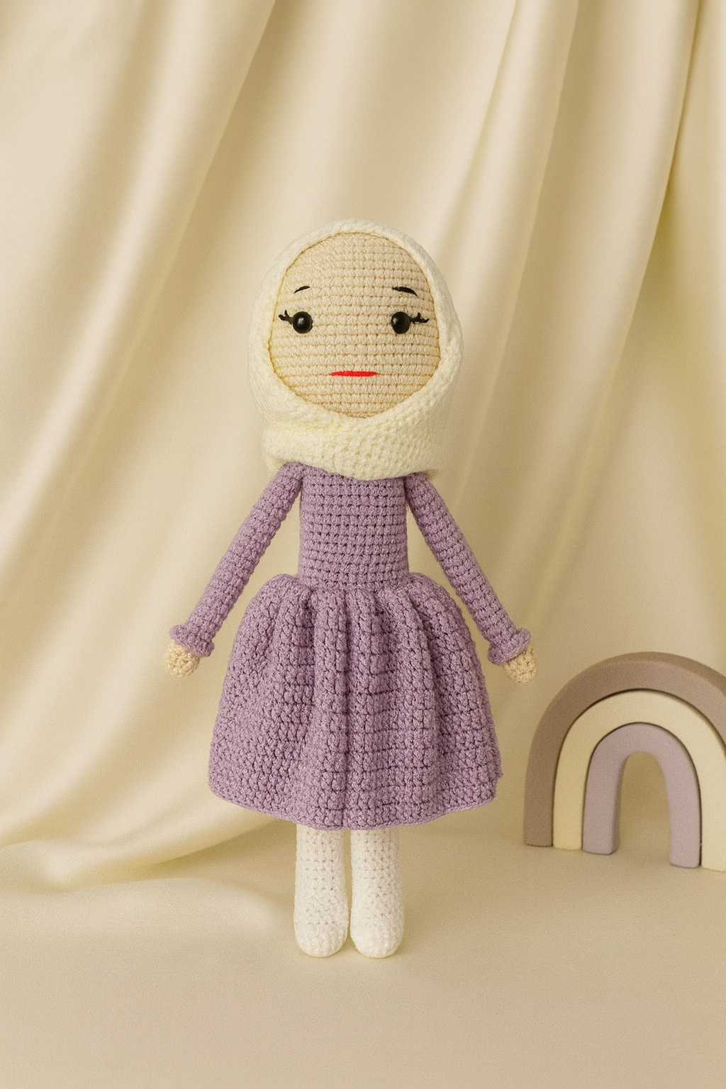 Jaju Baby Kapalı Kız Amigurumi Oyuncak 30 cm