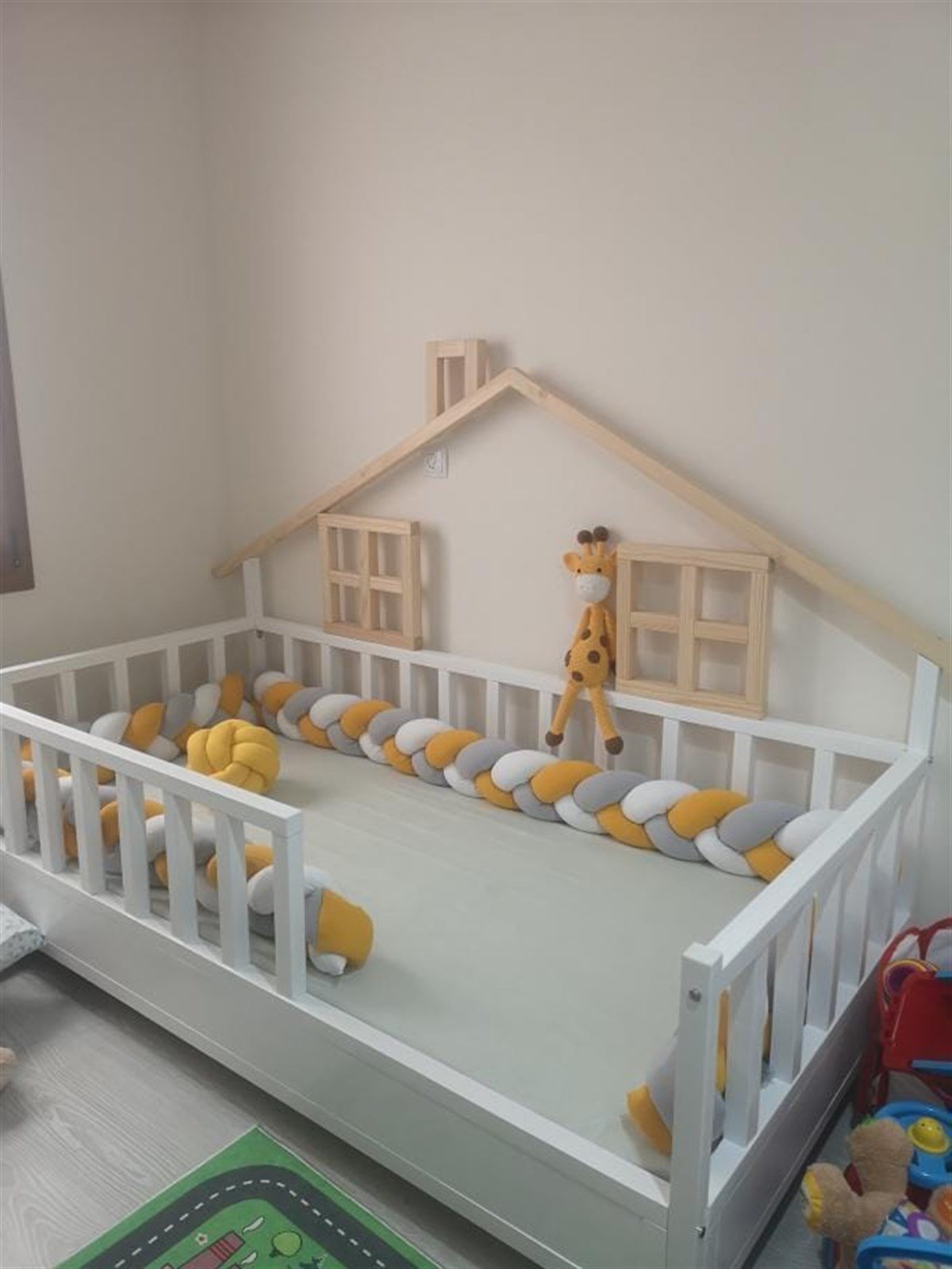 Jaju Baby Karışık Renk 3 Örgü Koruma Özel Tasarım