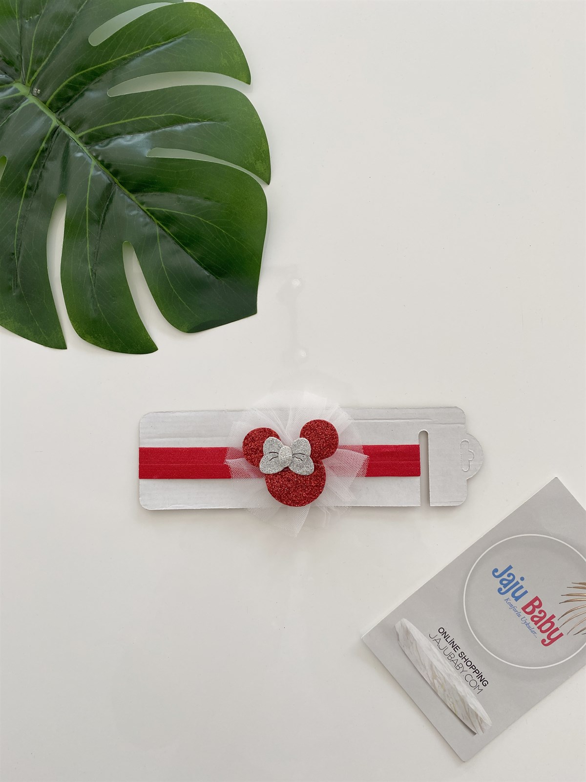 Jaju Baby Kırmızı Micky Mouse Saç Bandı