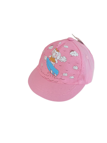 Jaju Baby Kitti 0-18 Ay Pembe Fil Desenli Bebek Şapka