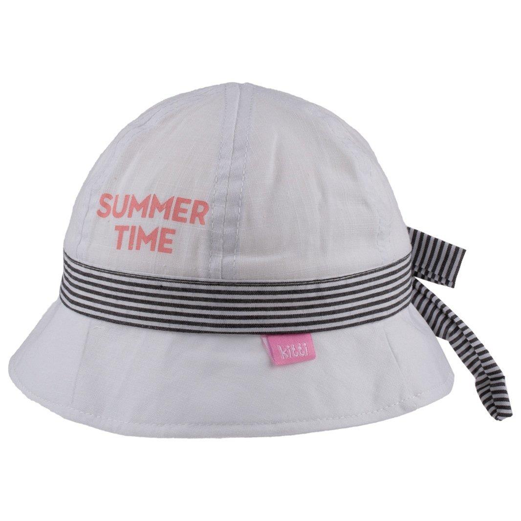 Jaju Baby Kız Bebek 1-3 Yaş Beyaz Renk Büyük Fiyonk Detaylı Fötr Şapka