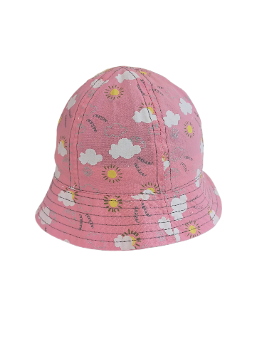 Jaju Baby Kız  Çocuk 0-18 Ay Pembe Bulut Desenli  Fötr