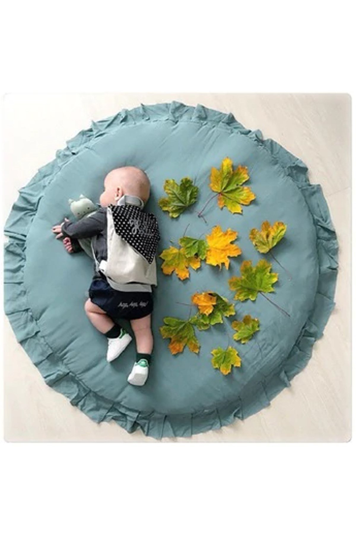 Jaju Baby Koyu Yeşil Oyun Halısı / Oyun Matı