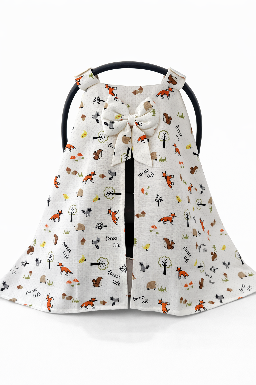 Jaju Baby Müslin Kumaş Tilki Tasarım Puset Örtüsü 