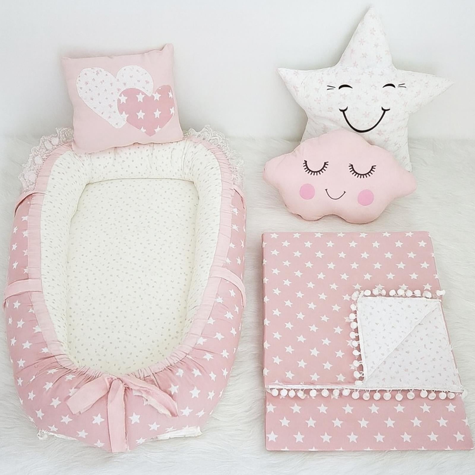 Jaju Baby Nest Gri Zigzaglı Lüx Ortopedik Babynest