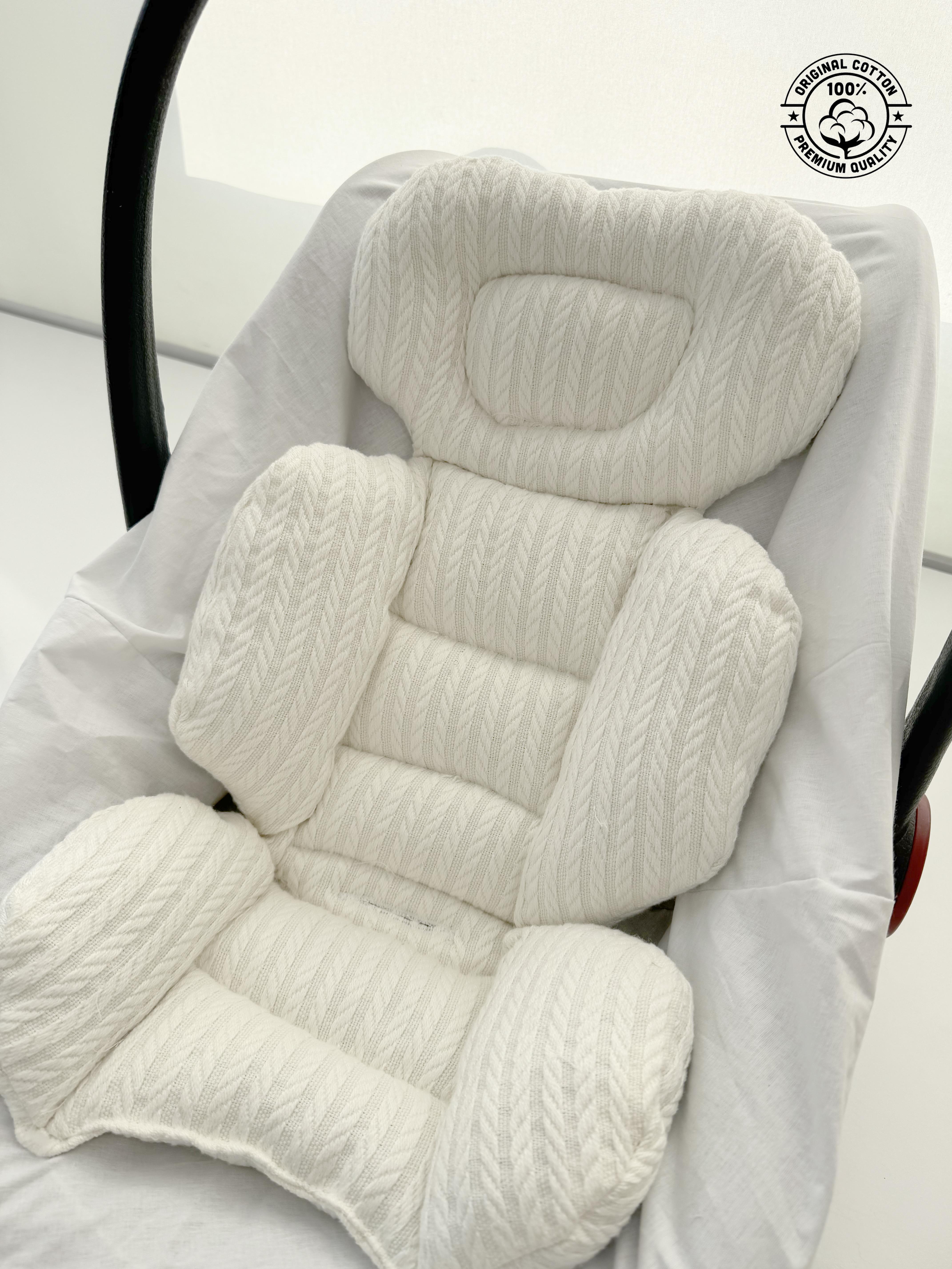 Jaju Baby Örgü Kumaş Puset Minderi / Oto Koltuğu Minderi