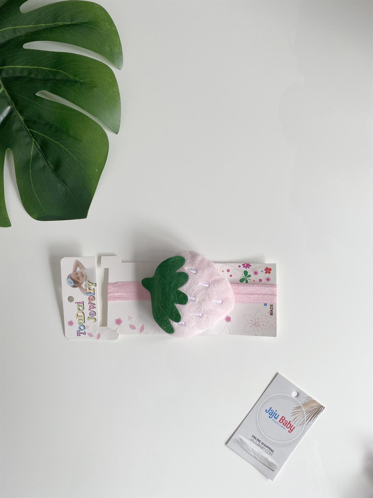 Jaju Baby Pembe Çilek Figürlü Saç Bandı